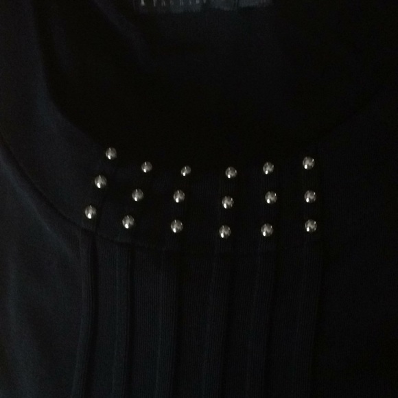 Black Studded Crew Neck Tunic  NWT - Picture 4 of 5